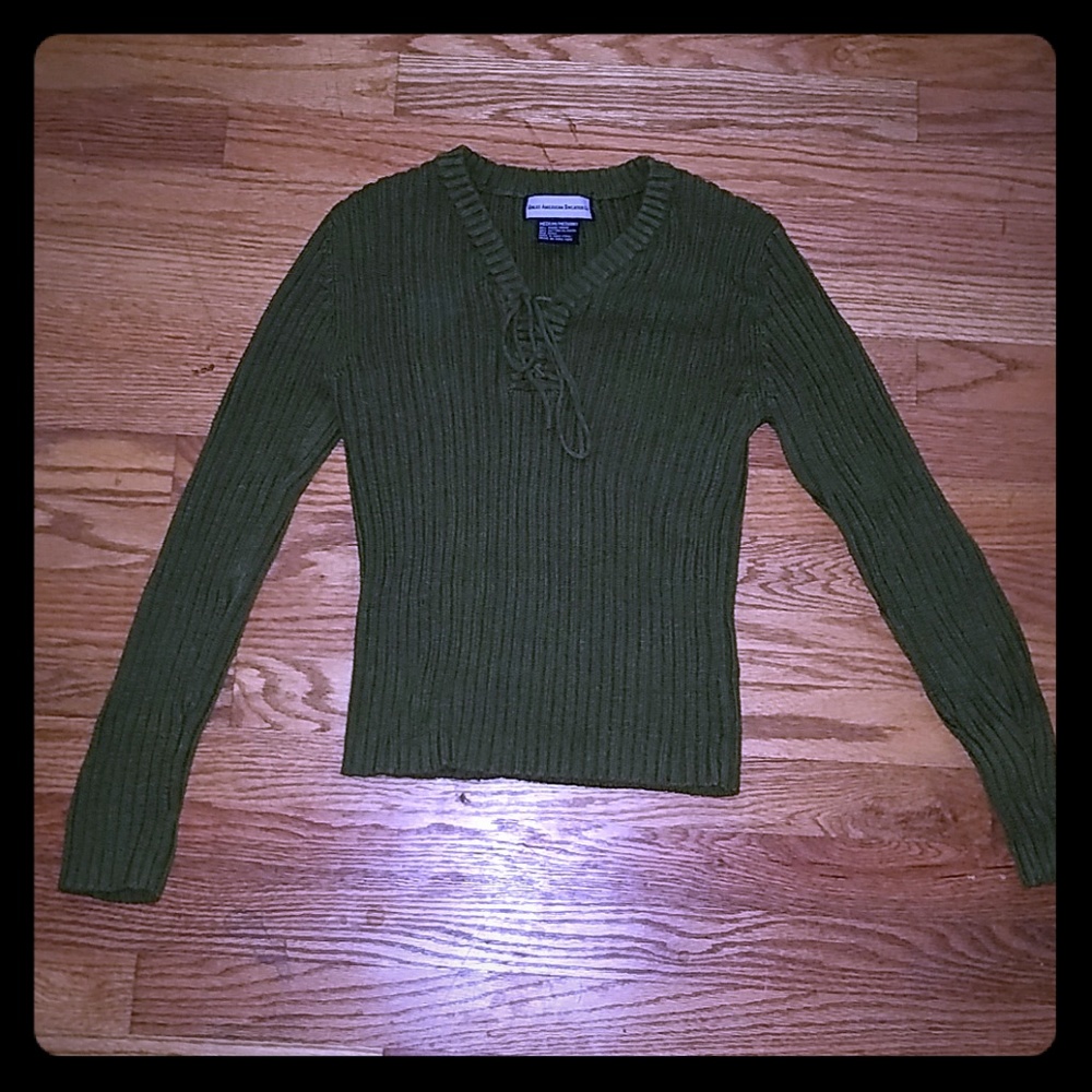 Green sweater